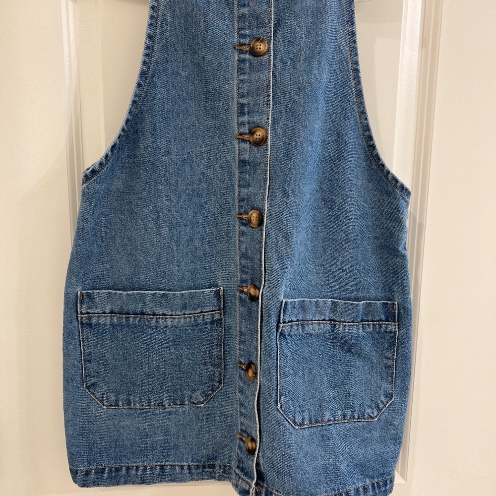 B by Boulevard Denim Dress Y2K 90s 80s--Size Medium - Picture 2 of 9